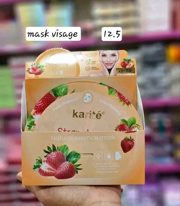 mask visage 1083 karité فراولة