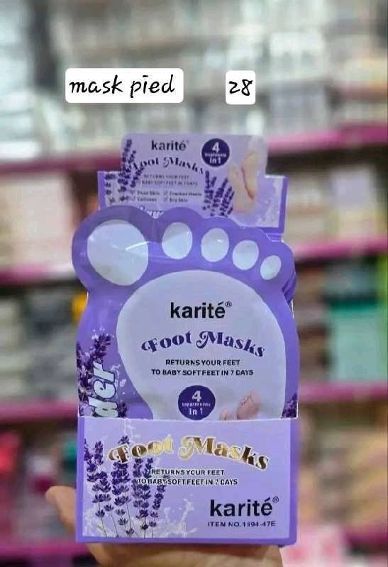 mask pied karité1594 بنفسجي