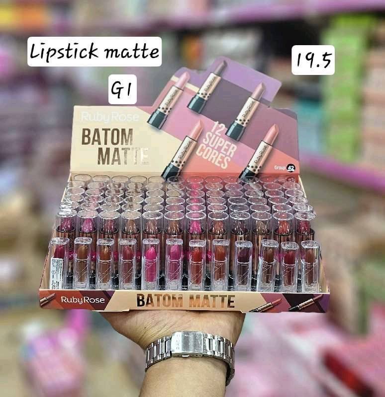 lipstick batom matte 8516 G1 Ruby Rose